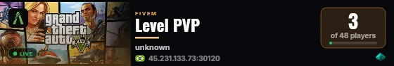 Level PVP live status badge
