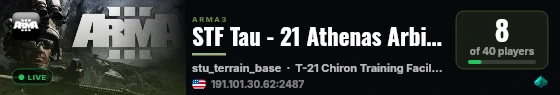 STF Tau - 21 Athenas Arbiters live status badge