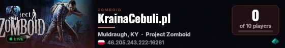 KrainaCebuli.pl live status badge