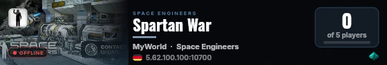 Spartan War live status badge