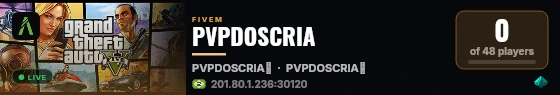 PVPDOSCRIA live status badge