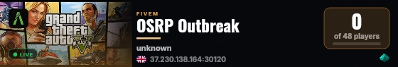 OSRP Outbreak live status badge