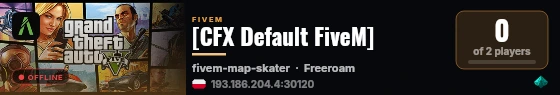 [CFX Default FiveM] live status badge