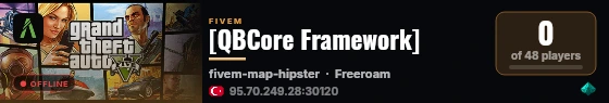 [QBCore Framework] live status badge