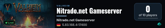 Nitrado.net Gameserver live status badge