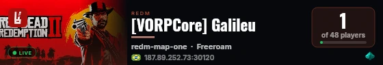 [VORPCore] Galileu live status badge