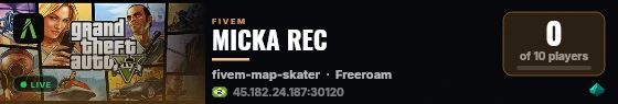 MICKA REC live status badge