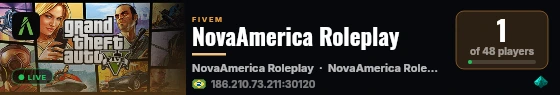 NovaAmerica Roleplay  live status badge