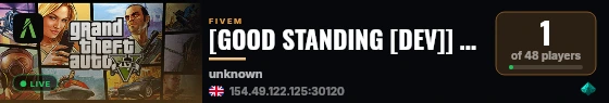 [GOOD STANDING [DEV]] GOOD STANDING DEV live status badge