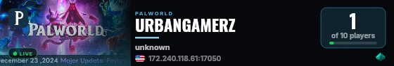 URBANGAMERZ live status badge