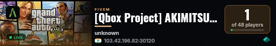[Qbox Project] AKIMITSUR7 live status badge