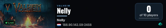 Nelly live status badge