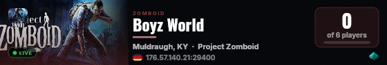 Boyz World live status badge