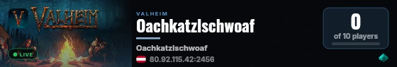 Oachkatzlschwoaf live status badge