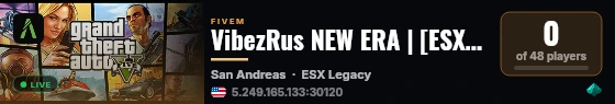 VibezRus NEW ERA | [ESX Legacy] live status badge