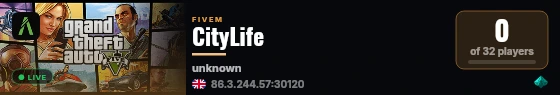 CityLife live status badge