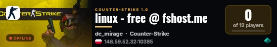 linux - free @ fshost.me live status badge