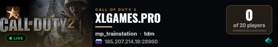 XLGAMES.PRO live status badge