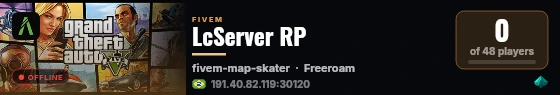 LcServer RP live status badge