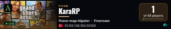 KaraRP live status badge