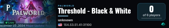 Threshold - Black & White live status badge