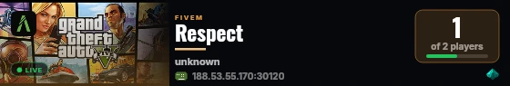 Respect  live status badge