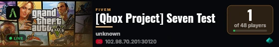 [Qbox Project] Seven Test live status badge