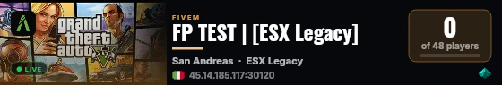 FP TEST | [ESX Legacy] live status badge