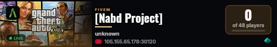 [Nabd Project] live status badge