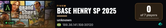 BASE HENRY SP 2025 live status badge