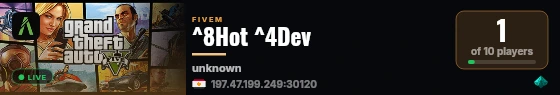 ^8Hot ^4Dev live status badge