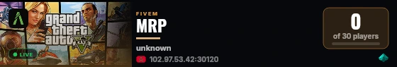 MRP live status badge