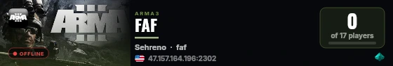 FAF live status badge