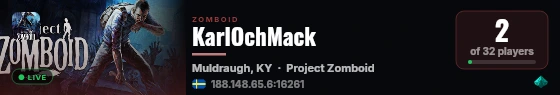 KarlOchMack live status badge