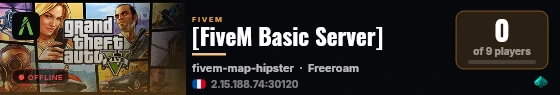 [FiveM Basic Server] live status badge