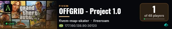 OFFGRID - Project 1.0 live status badge