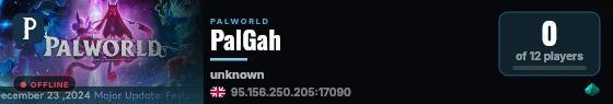 PalGah live status badge