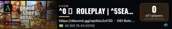 ^0 🔨  ROLEPLAY | ^5SEASON 1 live status badge