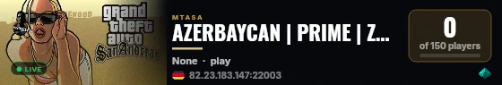 AZERBAYCAN | PRIME | ZONE live status badge