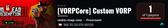 [VORPCore] Custom VORP live status badge