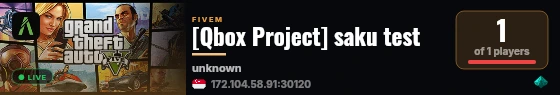 [Qbox Project] saku test live status badge
