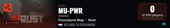 MU-PWR live status badge