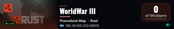 WorldWar III live status badge