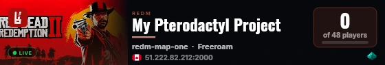 My Pterodactyl Project live status badge