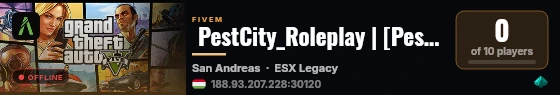  PestCity_Roleplay | [PestCity_Roleplay] live status badge