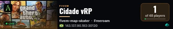 Cidade vRP live status badge
