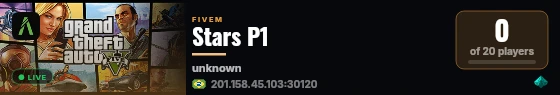 Stars P1 live status badge