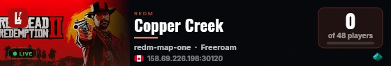 [VORPCore] Copper Creek Rp live status badge