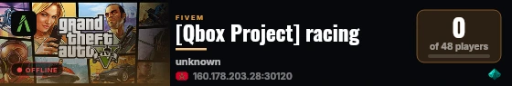 [Qbox Project] racing live status badge