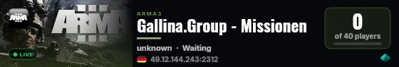Gallina.Group - Missionen live status badge